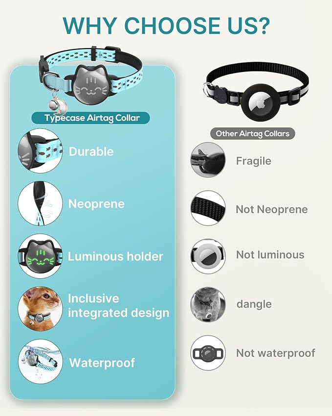 ATUBAN Airtag Cat Collar Breakaway - Image 3