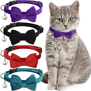 Weewooday Cat Bow Tie Collar
