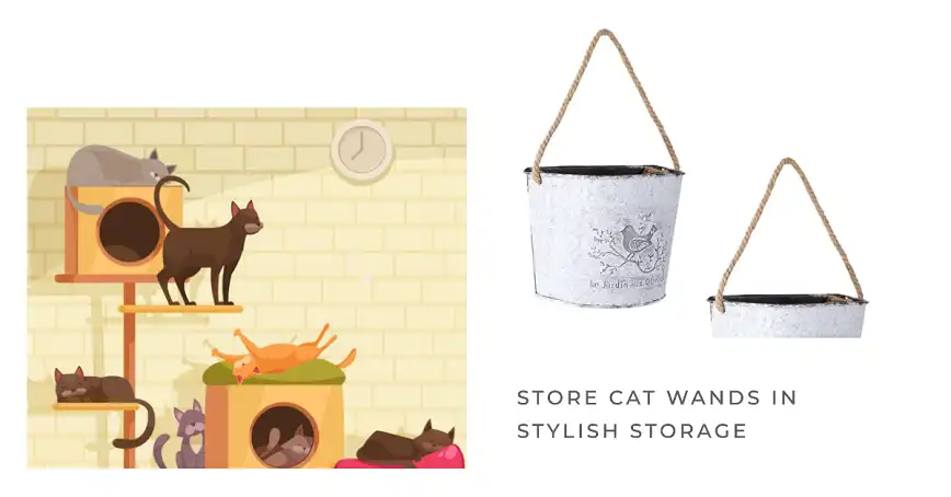 Store Cat Wands in Stylish Storage