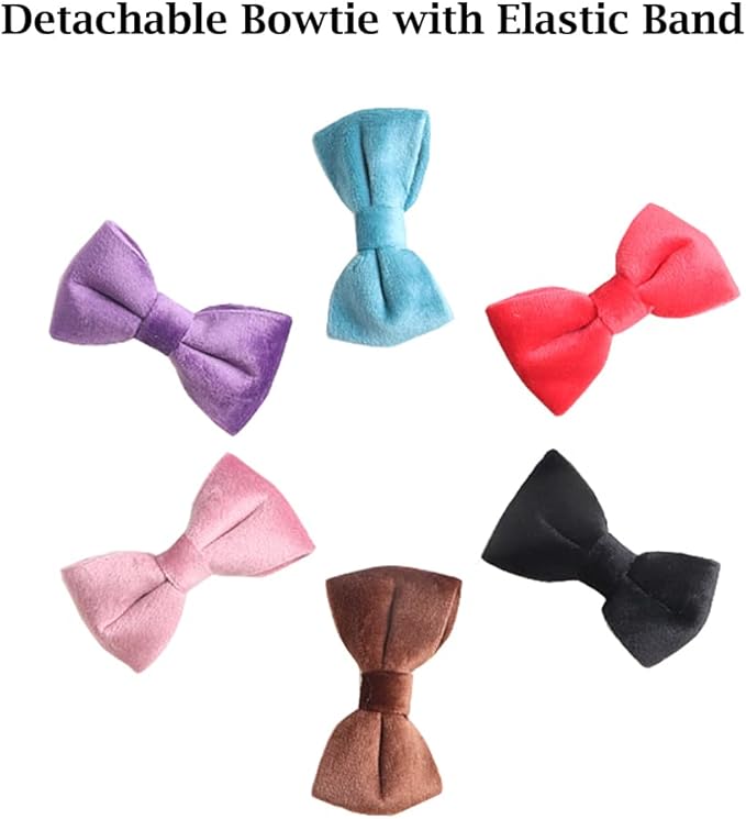 Adjustable Blue Velvet Cat Collar - Image 4