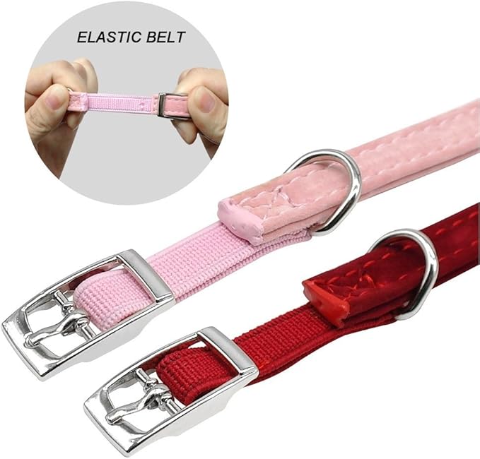 Velvet Bowknot Cat Collar - Image 3