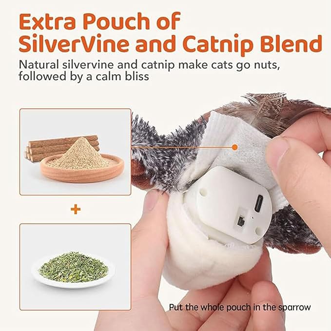 Electric Flying Bird Cat Toy - Image 5