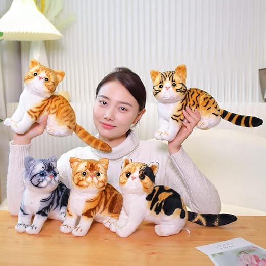 26cm Lifelike American Shorthair Plush Toy - Image 3