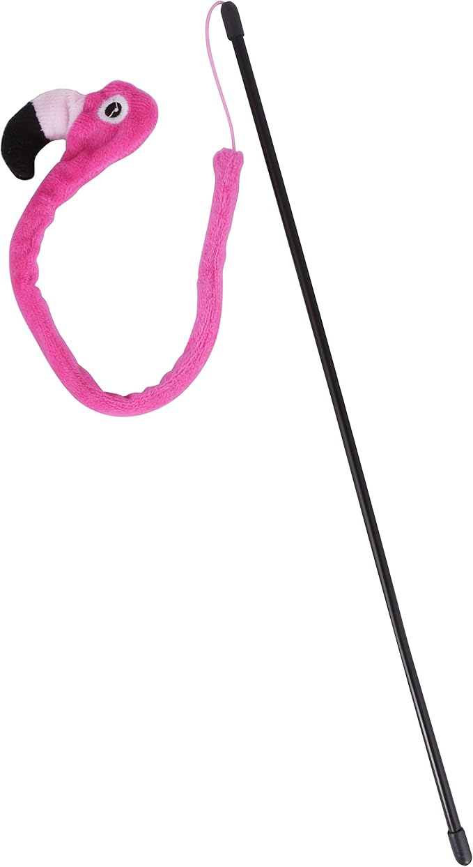 Flamingo Cat Teaser Stick