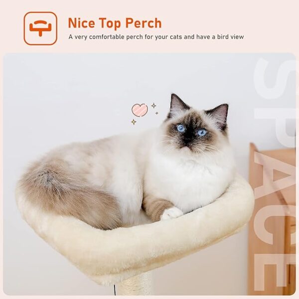 Multilevel Wooden Cat Tree - Image 5