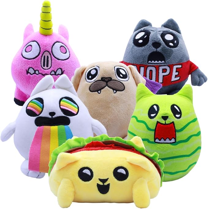 Taco Cat Rainbow Ralphing Plush Toy - Image 2
