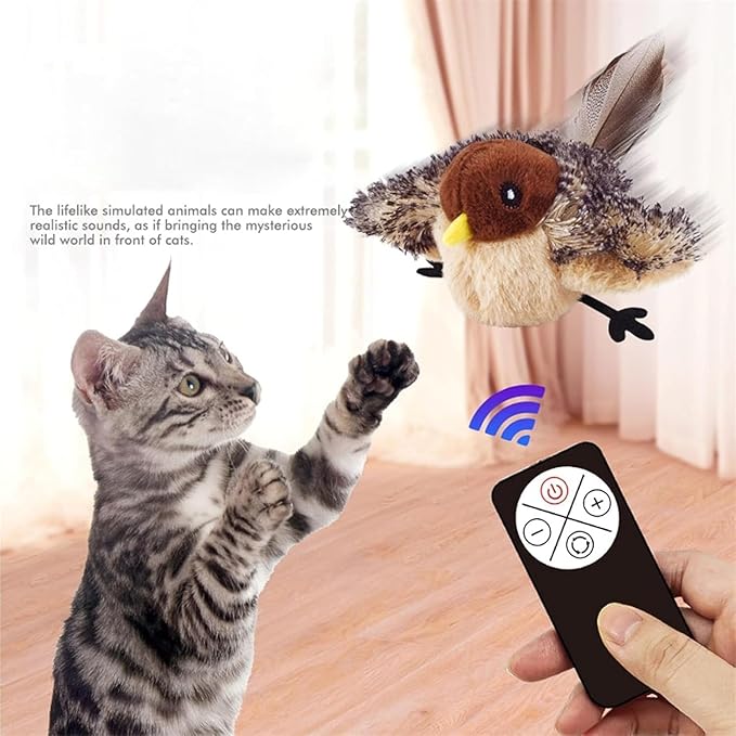 Electric Flying Bird Cat Toy - Image 2