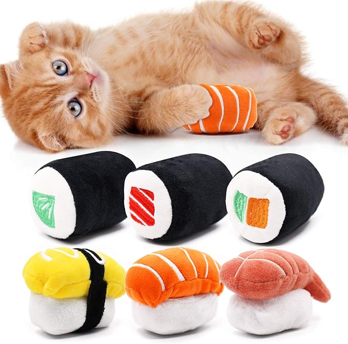 Cute Sushi Catnip Toy