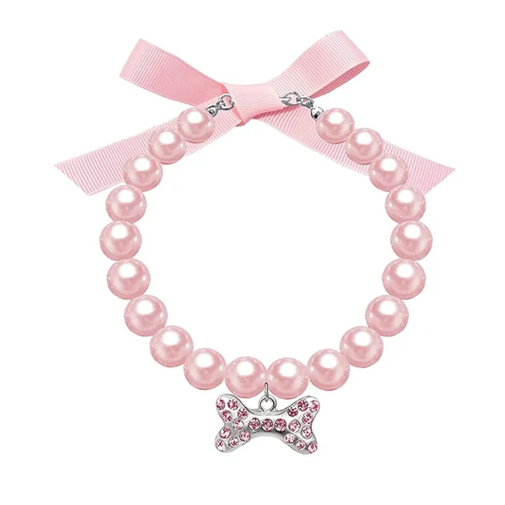 Adjustable Pet Pearl Necklace - Image 3